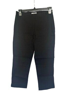 Bryn Walker Side Zip Capri Sz Small Black New